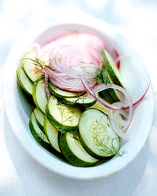 Quick Cucumber and Red-Onion Pickled Salad