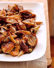 Roasted Chicken and Jerusalem Artichokes 