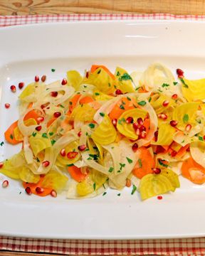 Root Vegetable and Pomegranate Salad 