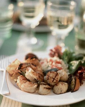 Grilled Scallop and Orange Skewers 