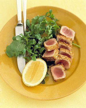 Tuna with Mustard Seed Crust 