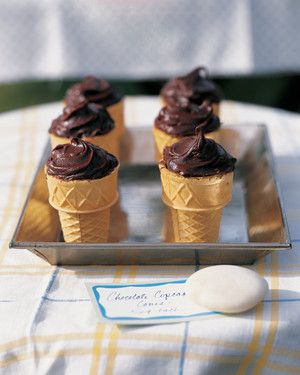 Chocolate Cupcake Cones 