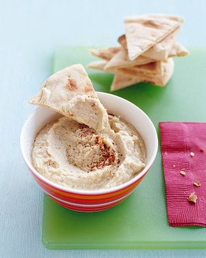 White-Bean Dip with Toasted Pita Chips 