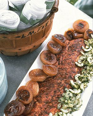 Spice-Rubbed Grilled Salmon 