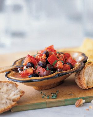 Sauteed Black Olives with Tomatoes 