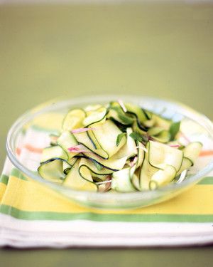 Zucchini Ribbons with Mint 