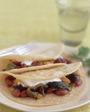 Pinto Bean and Poblano Tacos 