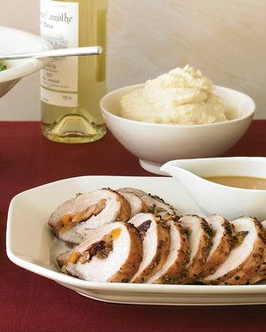 Pork Loin with Dried-Fruit and Chestnut Stuffing 