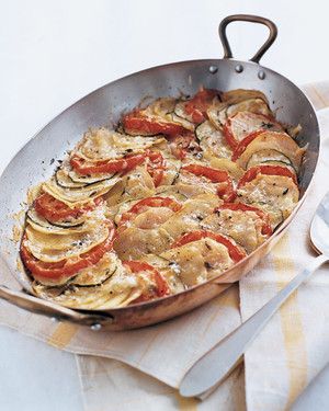 Potato, Zucchini, and Tomato Gratin 