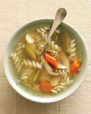 Chicken Soup with Brown Rice-Millet Noodles 