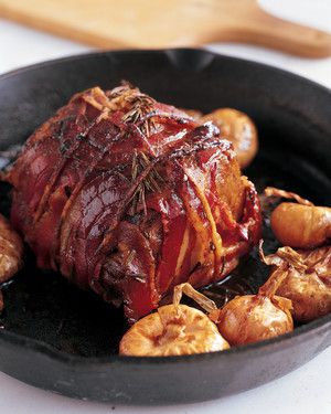 Pancetta-Wrapped Pork Roast 