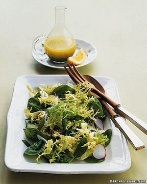 Frisee and Baby-Spinach Salad 