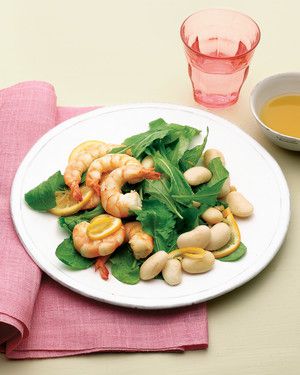 Spicy Shrimp, Bean, and Arugula Salad 