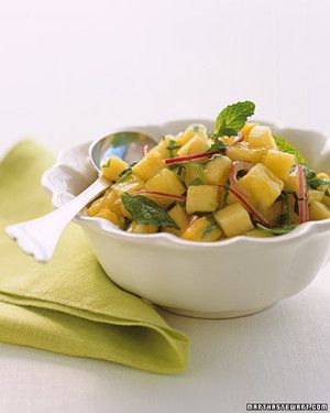 Spicy Pineapple-and-Mint Salsa 