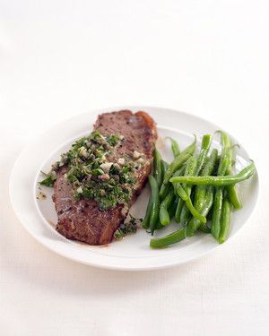 Pan-Seared Steak with Salsa Verde 
