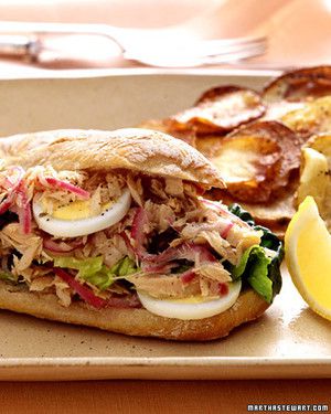 Tuna Nicoise Sandwiches 