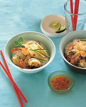 Mint Marinated Shrimp With Glass Noodles Recipe Martha Stewart