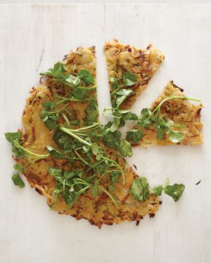 Potato and Leek Galette with Watercress 