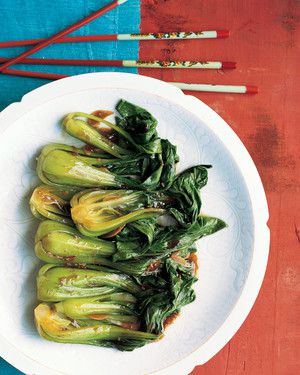 Baby Bok Choy with Ginger and Garlic 