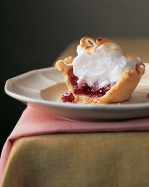 Mini Cranberry Meringue Pie