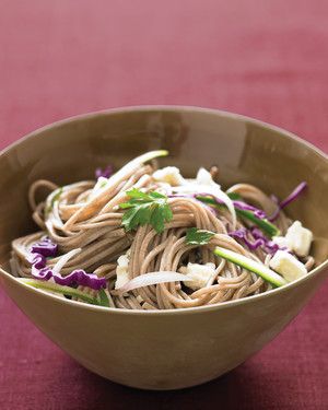 Cold Soba Salad with Feta and Cucumber