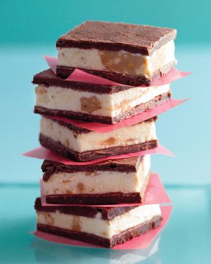 Brownie-and-Peanut-Butter Ice Cream Sandwiches 