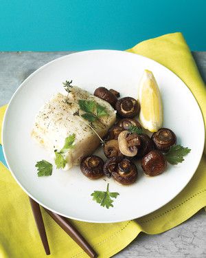 Oven-Roasted Fish and Mushrooms 