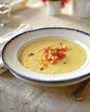 Corn Soup with Fresh Tomatoes 