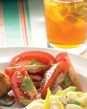 Tomato Salad with Parsley Vinaigrette 