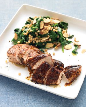 Spice-Rubbed Chicken with Israeli Couscous 