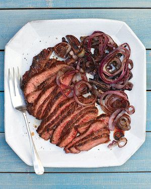 Flank Steak and Red Onion 