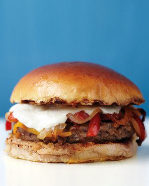 Pork Burgers with Peppers 