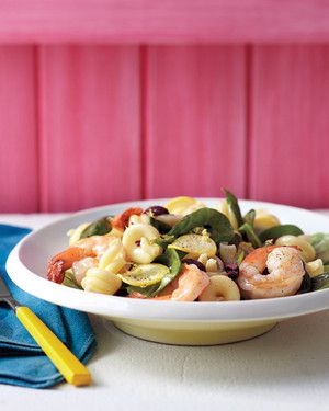 Summer Pasta Salad with Shrimp