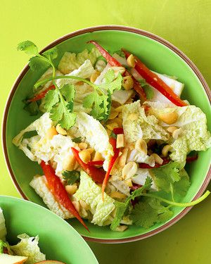 Napa Cabbage Salad with Peanuts and Ginger 