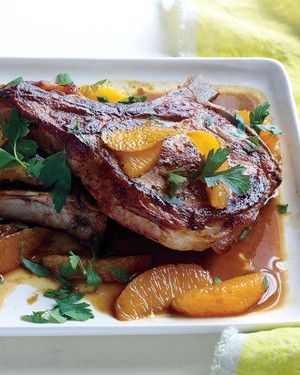 Pork Chops with Oranges and Parsley 