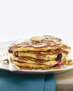 Blueberry-Cornmeal Pancakes 