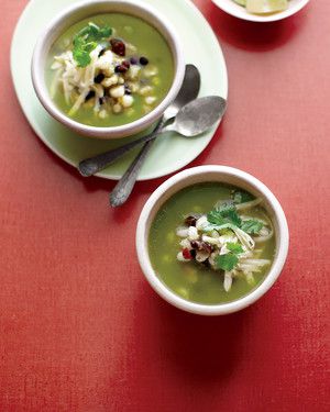 Green Chile Posole with Black Beans 