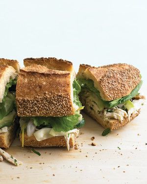Chicken and Marinated-Zucchini Sandwich 