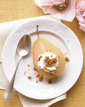 Roasted Pears with Amaretti Cookies 