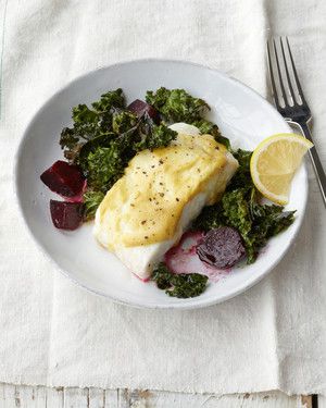 Halibut with Roasted Beets 
