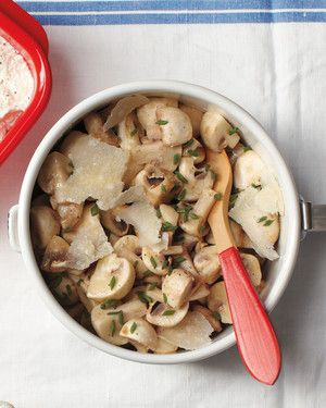 Marinated Mushrooms with Chives 