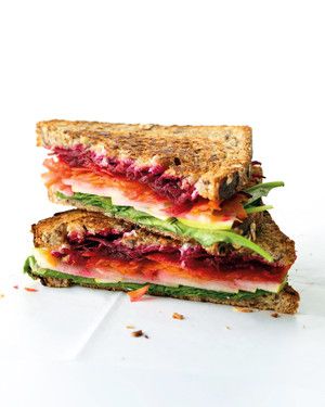 Goat Cheese and Vegetable Sandwich