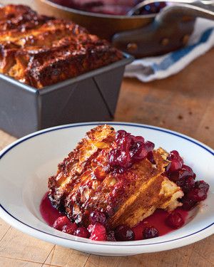 Cranberry and Maple Bread Pudding