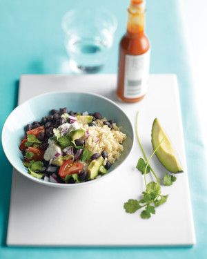Brown Rice and Black Beans 