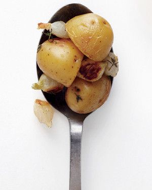 Roasted Pearl Onions and Potatoes 