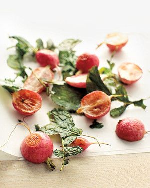 Roasted Radishes and Greens 