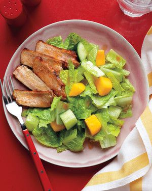 Cucumber and Mango Salad with Chili-Spiced Pork 