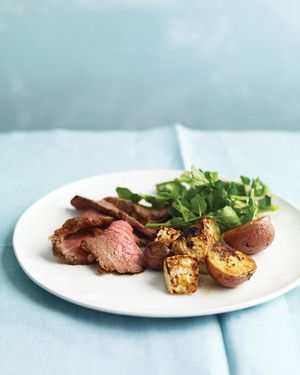 Roast Beef and Celery Root with Watercress Salad 