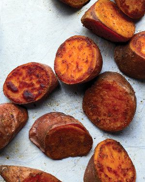 Old Bay-Roasted Sweet Potatoes 