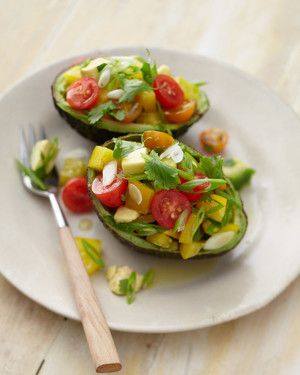 Avocado with Bell Pepper and Tomatoes 